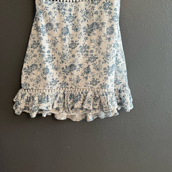 MINKPINK Sky Rose Dress Tie Back Mini Dress Size M - Picture 8 of 10